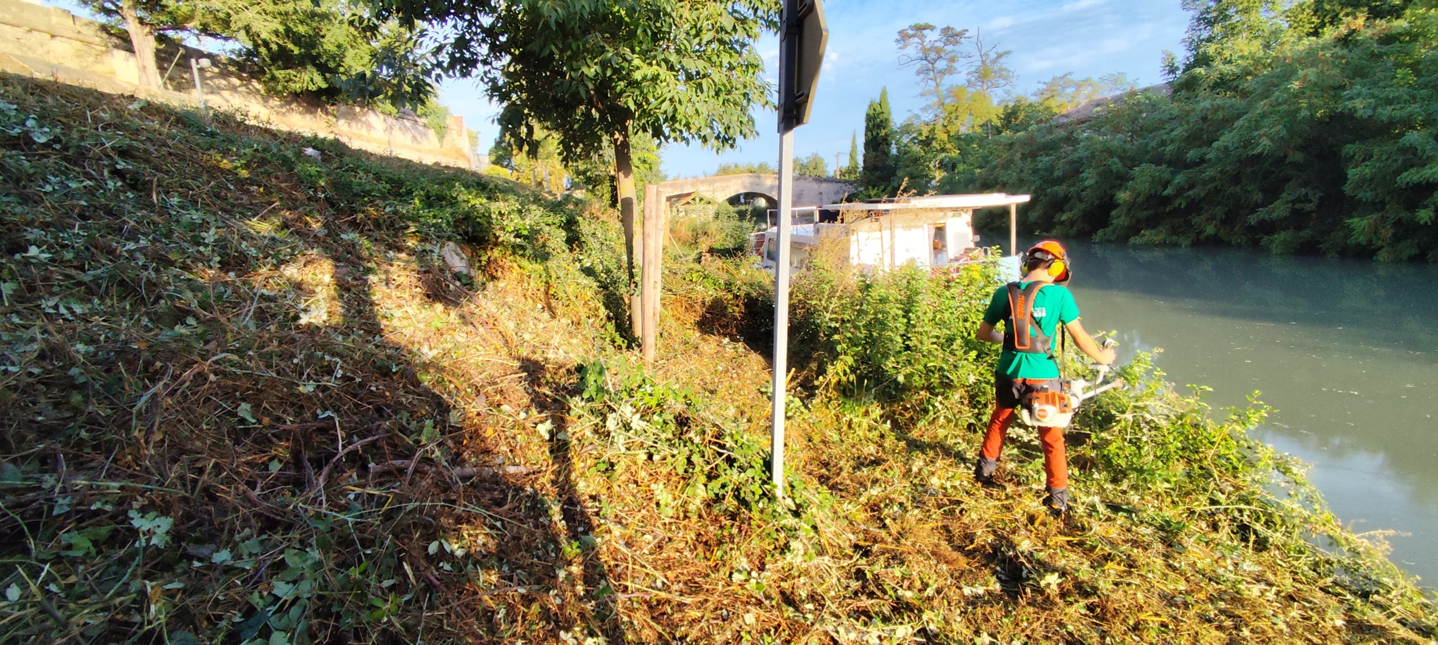 Débroussaillage talus · Entretien espace vert · à Colombiers (34440) par Max Services