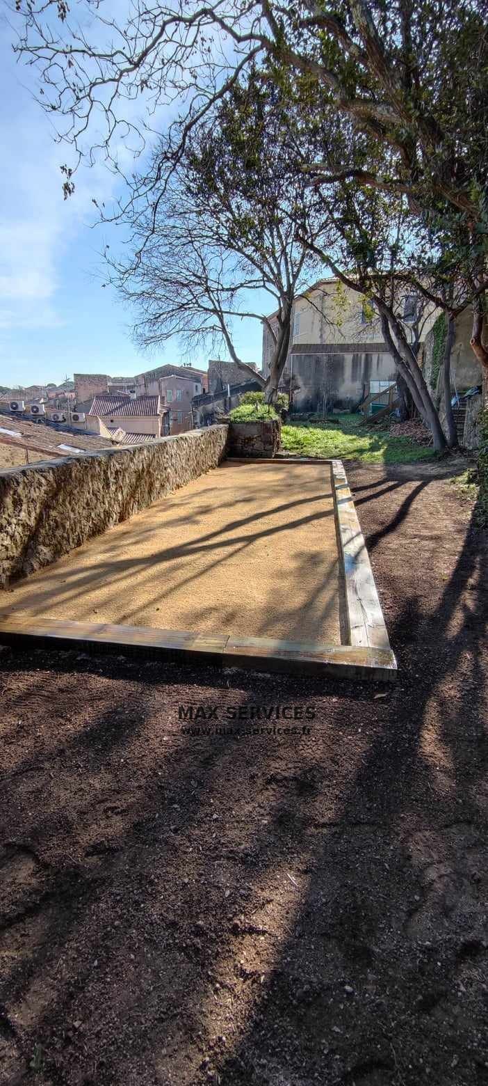 Création d'un terrain de pétanque