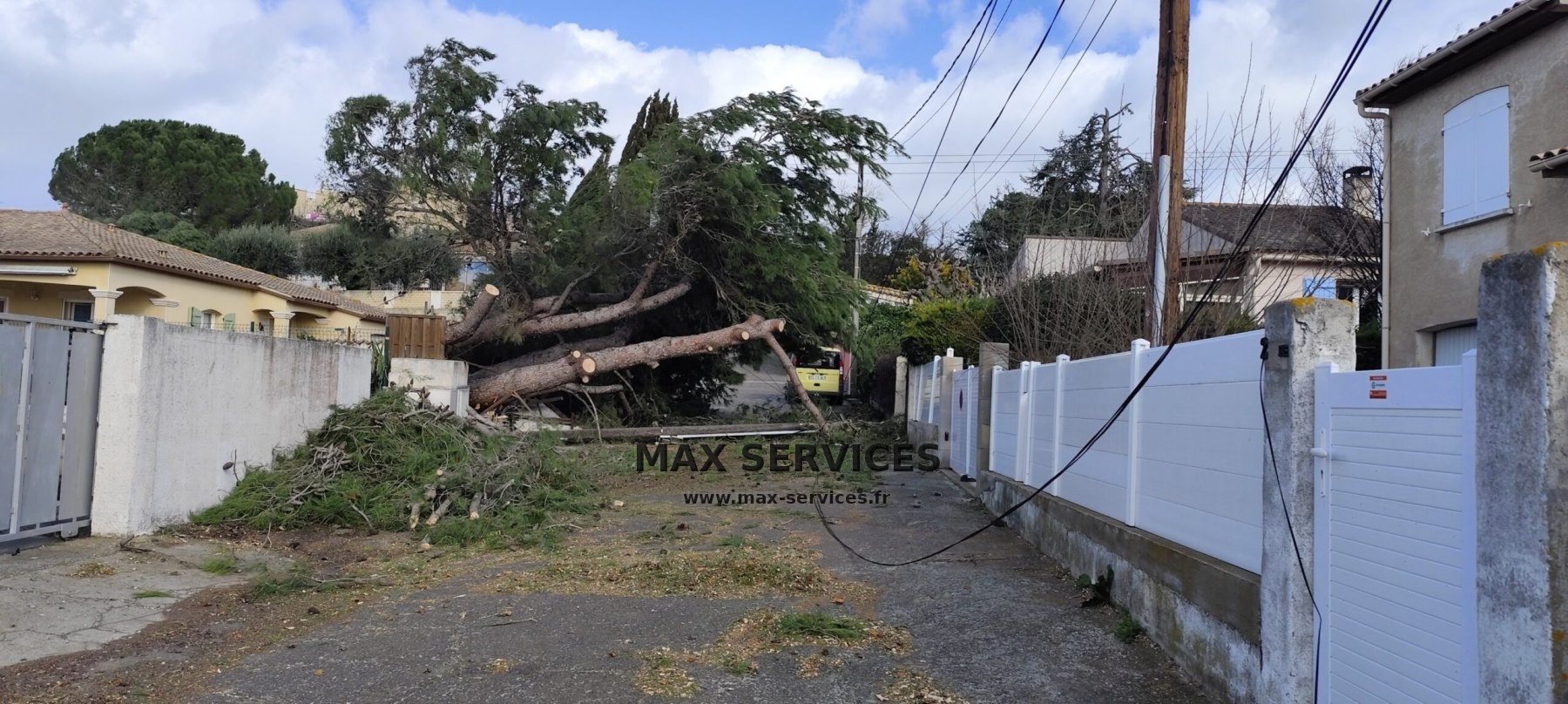Intervention suite à la tempête Nils