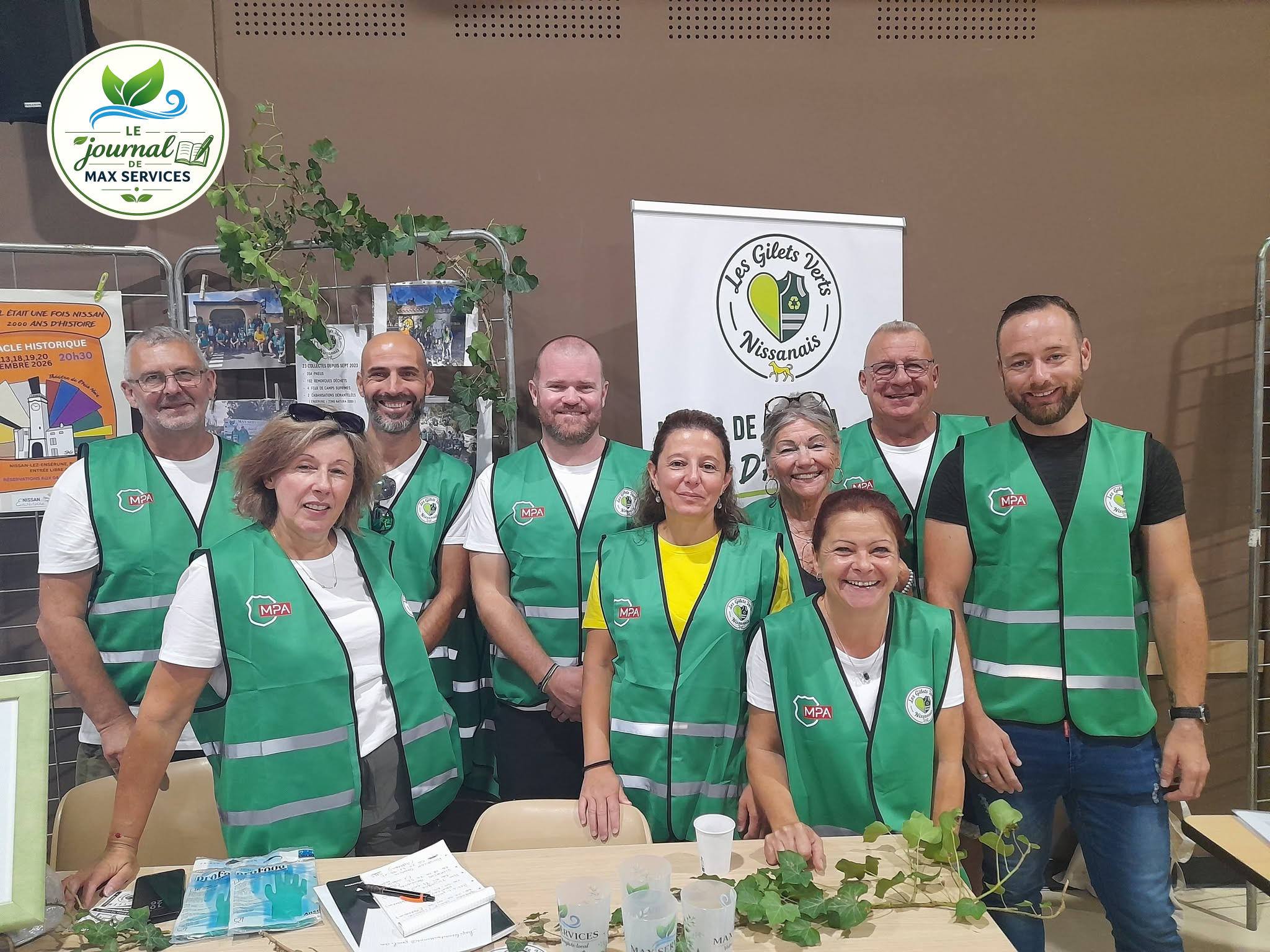 Photo du Journal de Max Services : Les Gilets Verts Nissanais : engagé à leurs côtés depuis mai 2024 💚